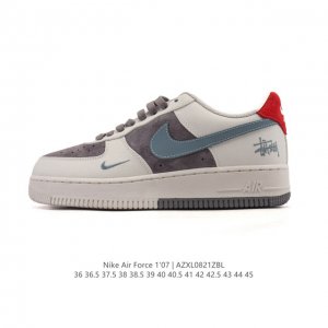 Nike Air Force 1 '07 Low Air Force One white cushioned sneakers, a versatile, l