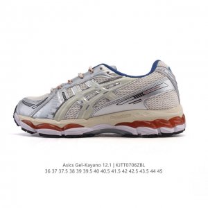 Company-level Asics Kith X Asics Gel-Kayano 12.1 "Light Sage" sports comfortabl