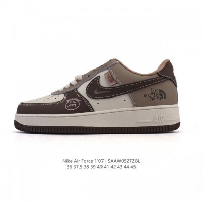 Nike Air Force 1 '07 Low Air Force One White Shoes With Air Cushion. New Style F