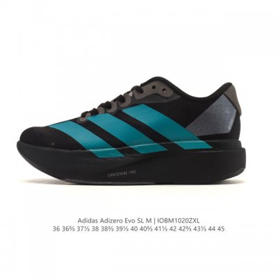 Adidas Adizero Evo Sl Sports Comfortable Anti-slip Wear-resistant Low-top Runnin