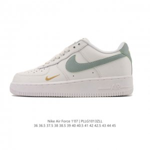 Nike Air Force 1 '07 Low, a versatile, platform, low-top white sneaker with cush