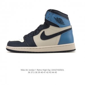 Nike Air Jordan 1 Mid Men's and Women's Basketball Shoes, Stylish and Lightweigh