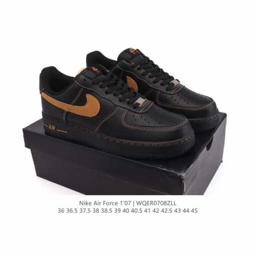Authentic Nike Air Force 1 '07 Low Air Force One white shoes with air cushion, l