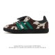Adidas Wb Pony Tonal Samba polka dot print plush sneakers combine classic Trefo