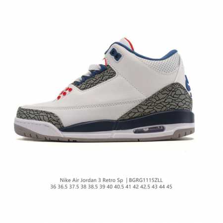 Company Grade Nike Air Jordan 3 Retro Series Basketball Shoes, a mid-top retro - Click Image to Close