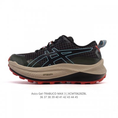 New product company-level Asics Trabuco Max 3 unisex running shoes thick-soled