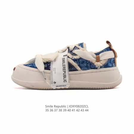 Corporate-grade Smilerepublic thick-soled Smile Canvas Shoes, a popular Xiaohon - Click Image to Close