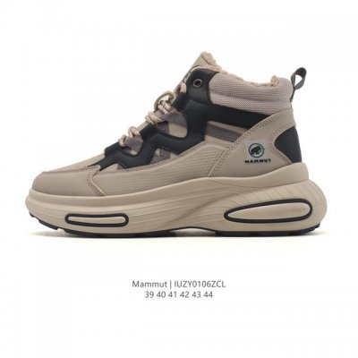 Mammut hiking boots, new autumn/winter style, fleece-lined and thickened, platf