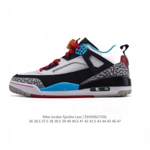 Corporate Nike Jordan Spizike Low Classic Cracked Retro Sports Basketball Shoes!