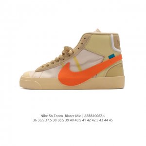 off-White X Nike Blazer Mid Ow # # # 95%# # Aa3832- 36 36.5 37.5 38 38.5 39 40