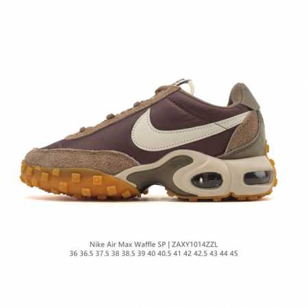 New Nike Air Max Waffle Sp Action Green Casual Running Shoes with Air Cushioning - Click Image to Close