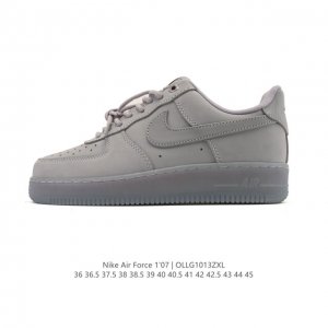Nike Air Force 1 '07 Low, a versatile, platform, low-top white sneaker with cush