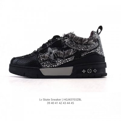 Corporate Lv Skate Sneaker Louis Vuitton Men's Shining Diamond Upper Sports Sne