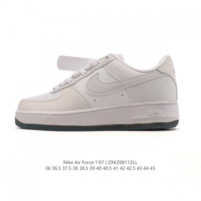 Nike Air Force 1 '07 Low Air Force One white cushioned sneakers, a versatile, l