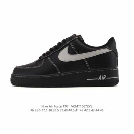 Company-grade Nike Air Force 1 '07 Low platform sneakers, featuring a thick sole - Click Image to Close