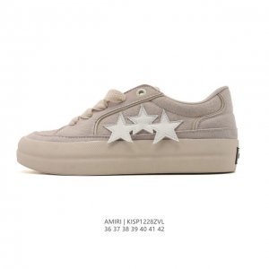 New Arrival: Company-Grade Amiri White Sneakers with Star Design - Trendy Sporty