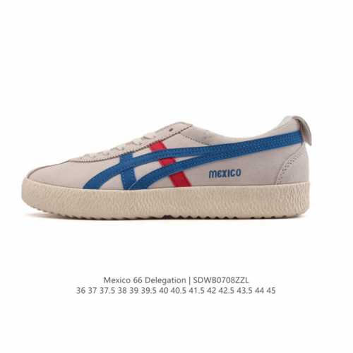 Genuine ASICS Mexico 66 Delegation casual fashion sports shoes are upgraded wit