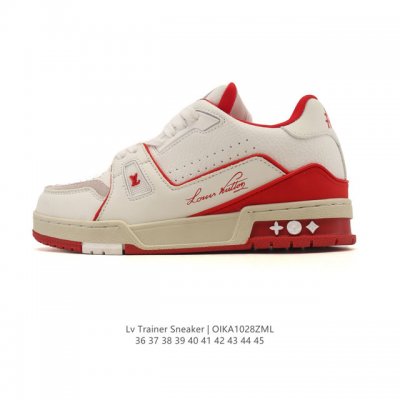 Company-grade top-grain leather strap chip Louis Vuitton Lv Louis Vuitton sneake