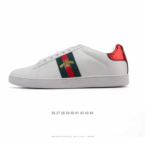 Corporate Gucci White Shoes Gucci Luxury Men's And Women's Sports Shoes Embroide