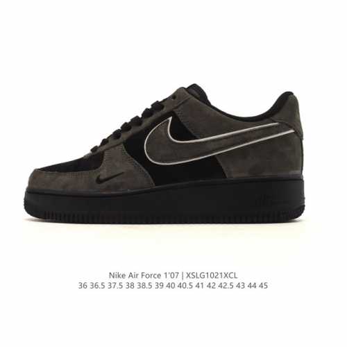 Company-grade Nike Air Force 1 '07 Low sneakers, thick-soled, height-increasing,