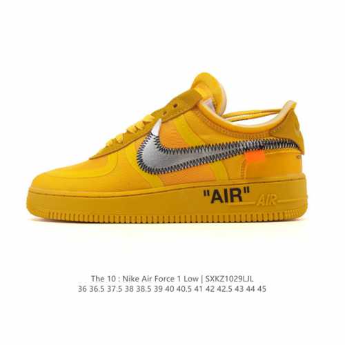 Special Offer Nike Off-White X Air Force 1 Ow Collaboration Platform Platform Sn