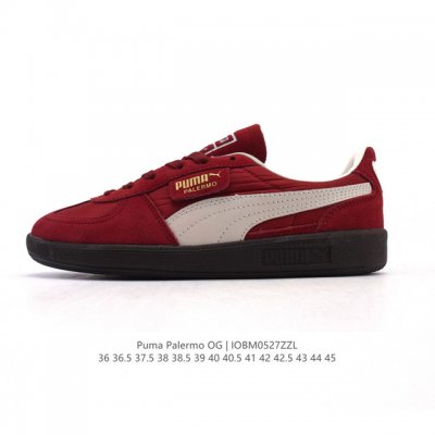 Puma Palermo Og Non-Slip Wear-Resistant Low-Top Army Trainer Sneakers For Men An