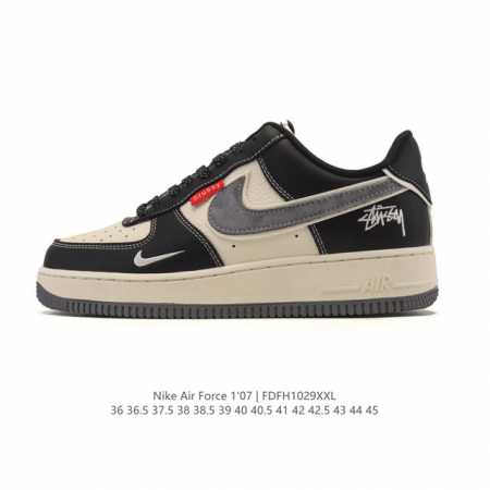 Company-grade Nike Air Force 1 '07 Low platform sneakers, featuring a thick sole - Click Image to Close