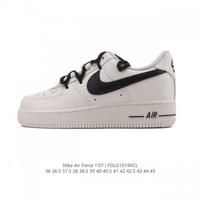 Company-grade Nike Air Force 1 '07 Low, thick-soled, height-increasing, versatil