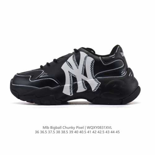 Corporate-level MLB Bigball Chunky New York Yankees thick-soled height-enhancin