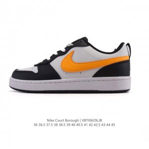 Second-layer leather Nike men's and women's sports shoes Court Borough Low smal