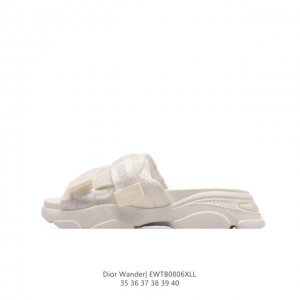 # # # # # #4.0Cm angelababy Ss dior dior D-Wander Camouflage Nylon Slide White