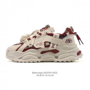 New Arrival: Balenciaga Men's Deconstructed Lace-up Double-Strap Platform Platfo