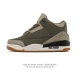 Nike Air Jordan 3 Retro Series, a mid-top basketball shoe featuring the reverse