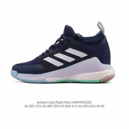 New, company-grade Adidas Crazyflight Mid high-top training shoes for men and w - Click Image to Close