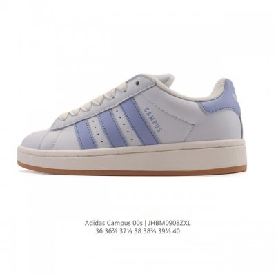 Adidas. Trefoil Campus 00S bread shoes, retro casual sneakers. Millennial resurg