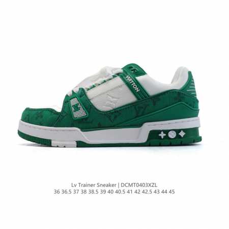 Louis Vuitton Lv 3D Logo Lv Louis Vuitton Trainer Sneaker Low 36-45 Dcmt0403Xzl - Click Image to Close