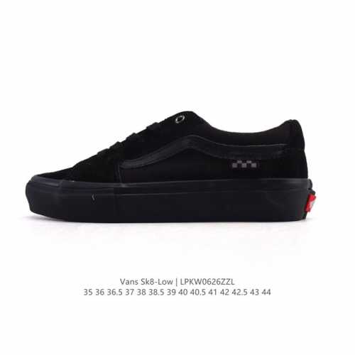 Vans Sk8-Low classic style Xiaohongshu hot-selling low-top casual canvas splici