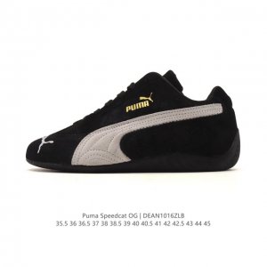 Puma Speedcat Og is a low-top, retro-inspired, versatile casual racing shoe from