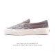 Vans Unisex Classic Slip-On Dior Joint Canvas Shoes Vulcanized Shoes Casual Low-