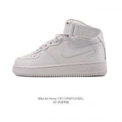 Nike Air Force 1 '07 High-Top Velcro Shoes with Air Cushion, 2025 New Style, Ve