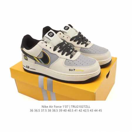 Special Offer Nike Air Force 1 '07 Low. Air Force 1 low-top white sneakers with - Click Image to Close