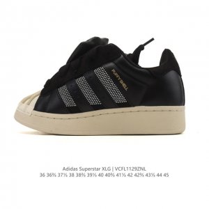 Company-grade Adidas Originals Superstar Xlg Shell Toe series low-top platform