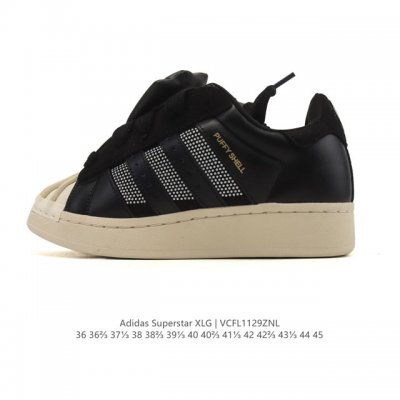 Company-grade Adidas Originals Superstar Xlg Shell Toe series low-top platform