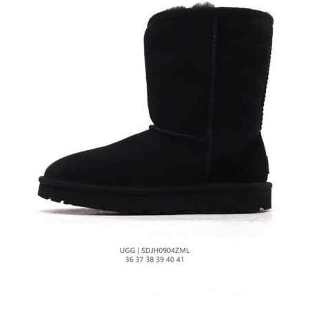 Corporate-grade Ugg high-top snow boots, stylish and comfortable for women, fea - Click Image to Close