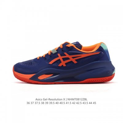ASICS' new Gel-Resolution 9 2E stable and flexible wide-fit tennis shoes are pr