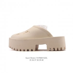 Gucci 2025 summer latest closed-toe slippers for women, fashionable and versatil