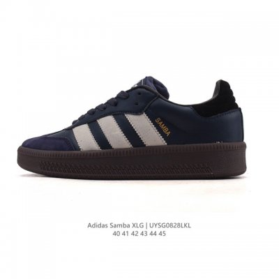 The adidas Ad Samba Xlg Samba Oversized Thick-Sole Series is a versatile platfo