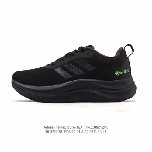 New adidas Terrex Gore-Tex low-top hiking shoes, thick-soled, elevated dad snea