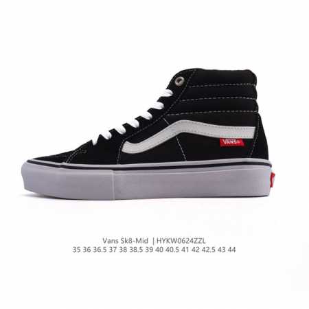Vans Vans Classic Series Sk8-Mid mid-cut canvas splicing shoes casual sports vul - Click Image to Close