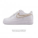 Authentic Nike Air Force 1 '07 Low Air Force One white shoes with air cushion, l